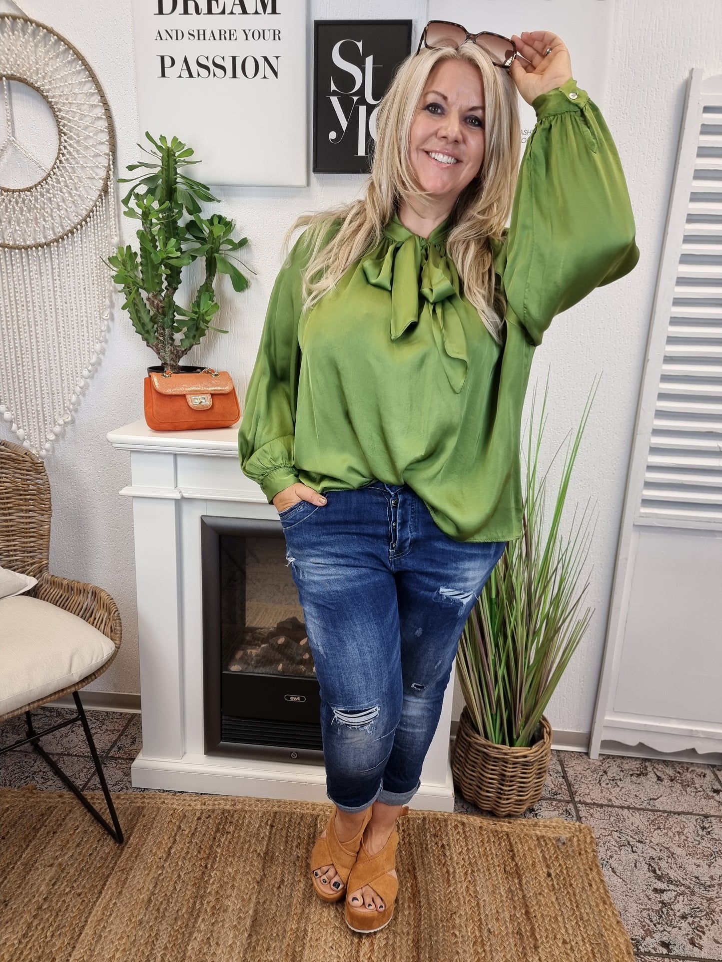 Jeans Melly MC-7260 Destroyed XS-XL mit Knöpfen