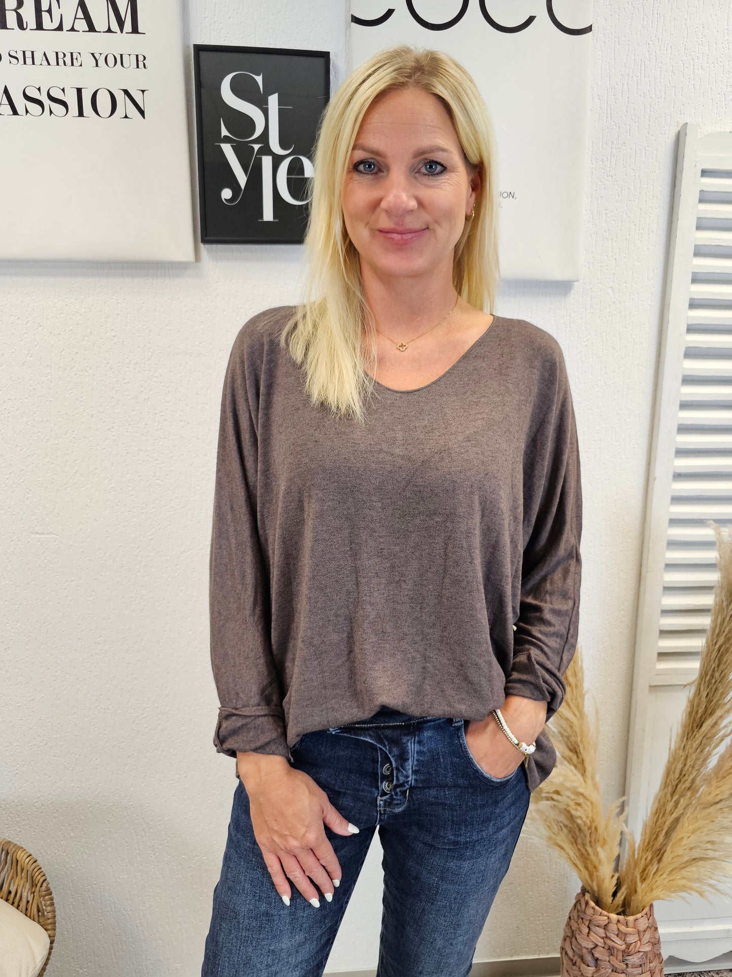 Dünnes Shirt leicht Oversize in verschiedenen Farben kuschelig weich