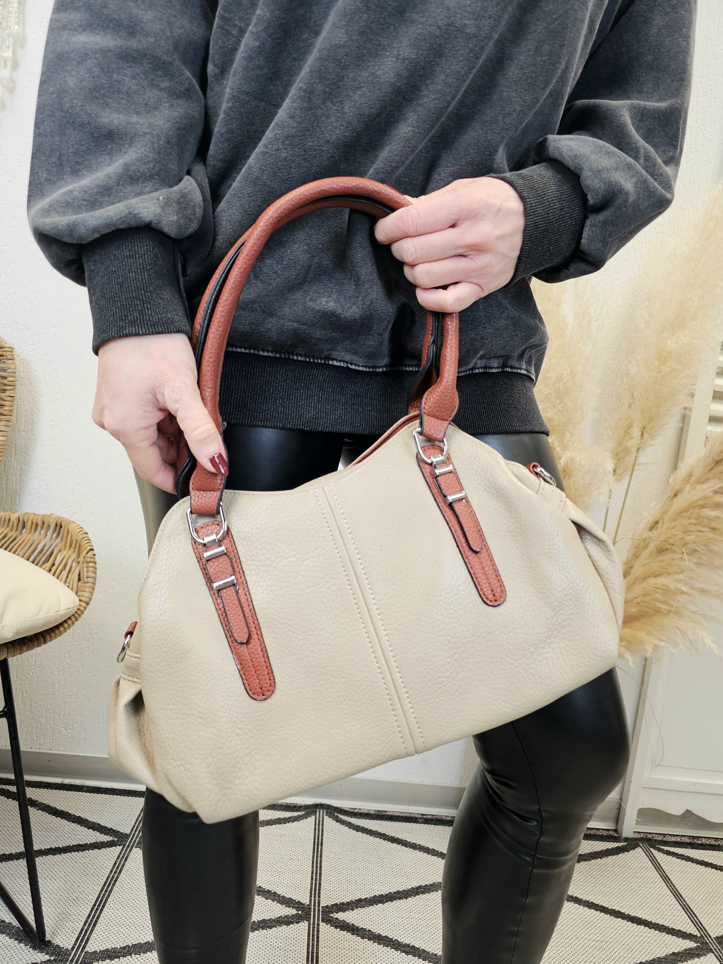 Handtasche veganes Leder in verschiedenen Farben