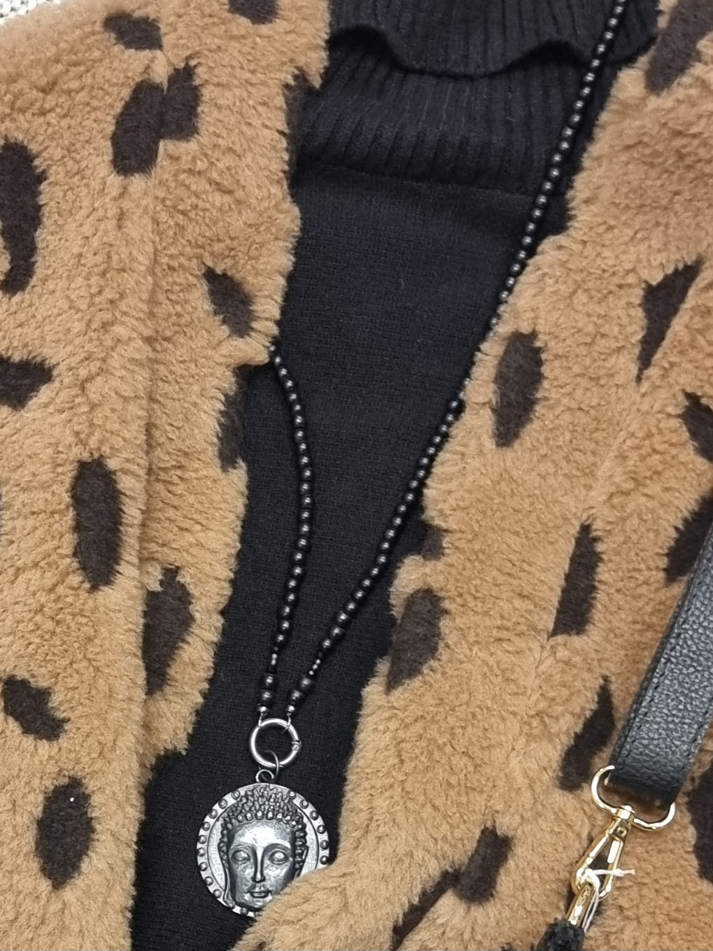Buddha-Kette Vario-Wechselkette schwarz von SchauTime