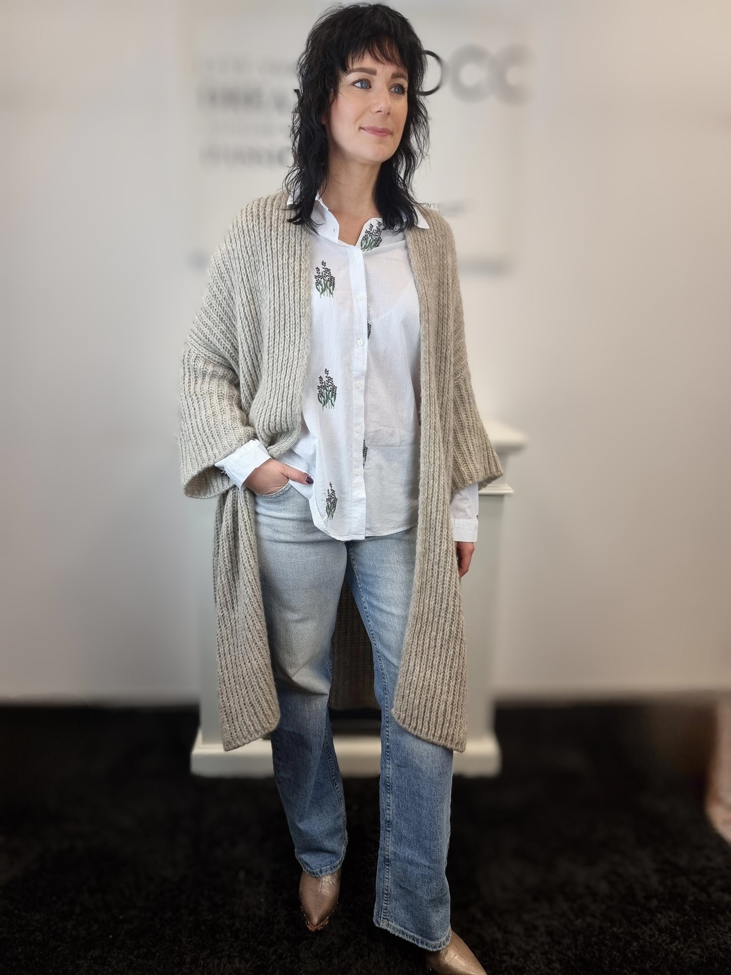 Jeans Wide Leg Washed Out Sexy Woman SW1415