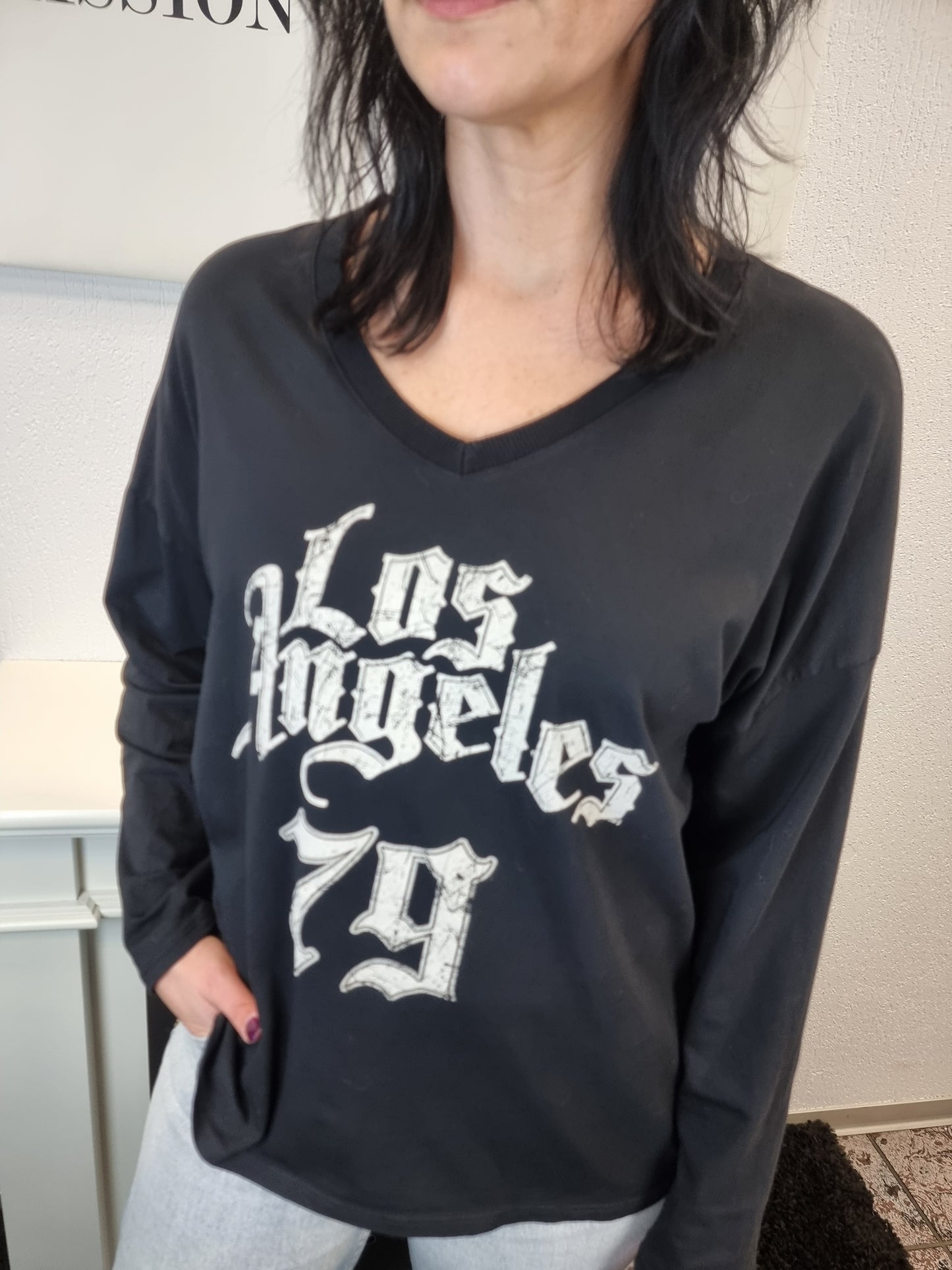 Langarmshirt in verschiedenen Farben "Los Angeles"