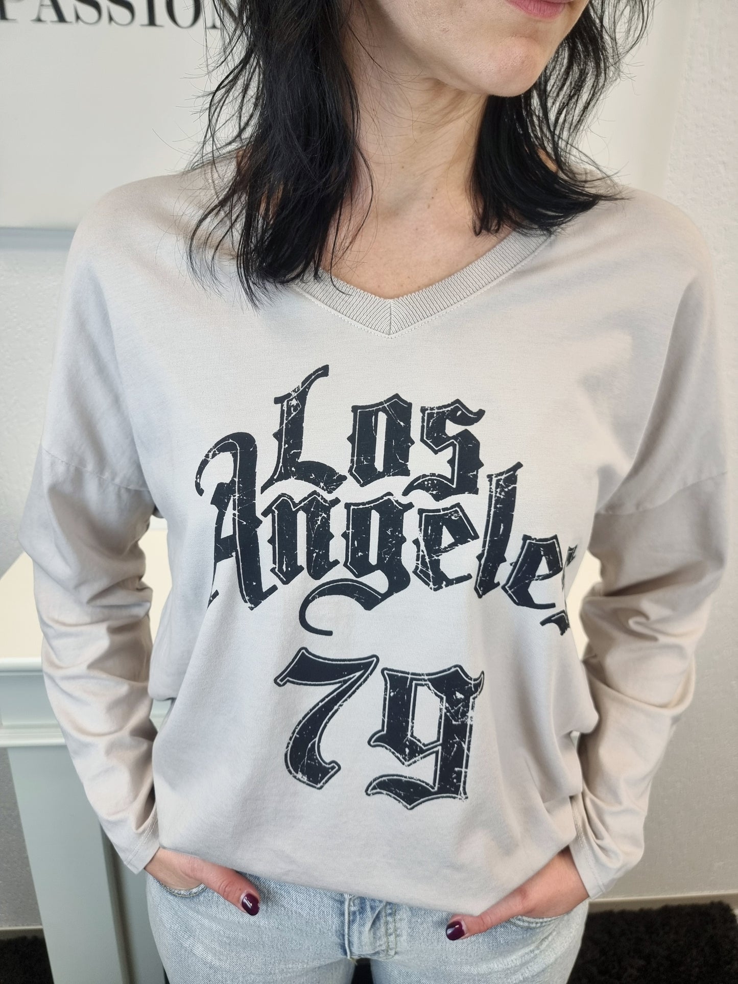 Langarmshirt in verschiedenen Farben "Los Angeles"