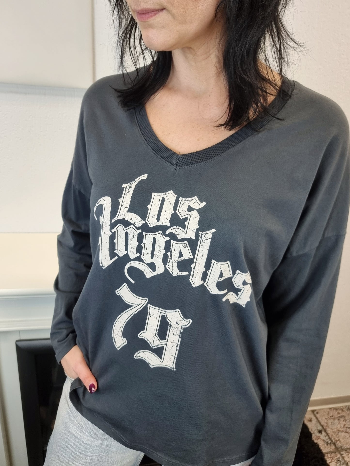 Langarmshirt in verschiedenen Farben "Los Angeles"