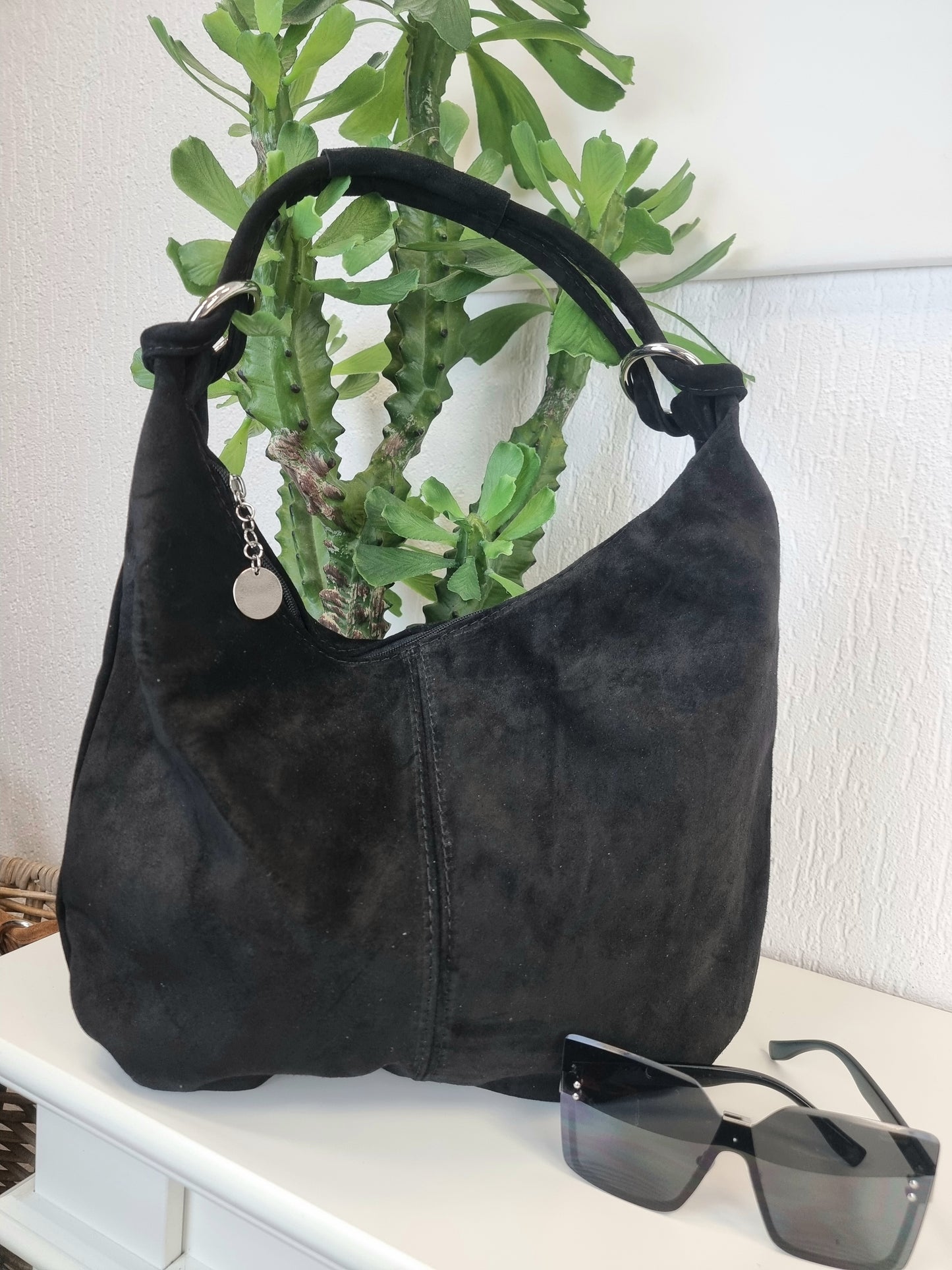 Wildleder Schultertasche, Wildledertasche, Shopper, in verschiedenen Farben Größe 1