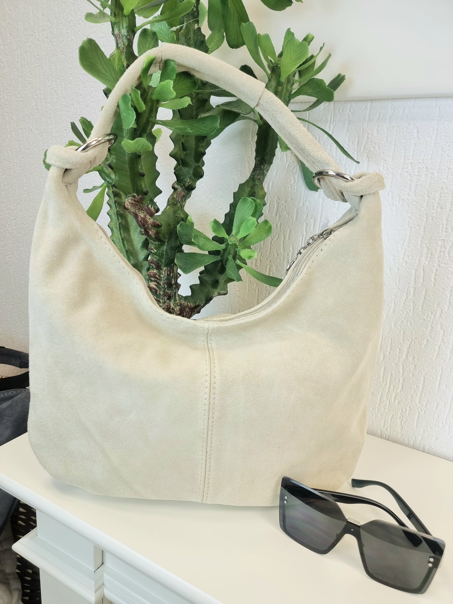 Wildleder Schultertasche, Wildledertasche, Shopper, in verschiedenen Farben Größe 1