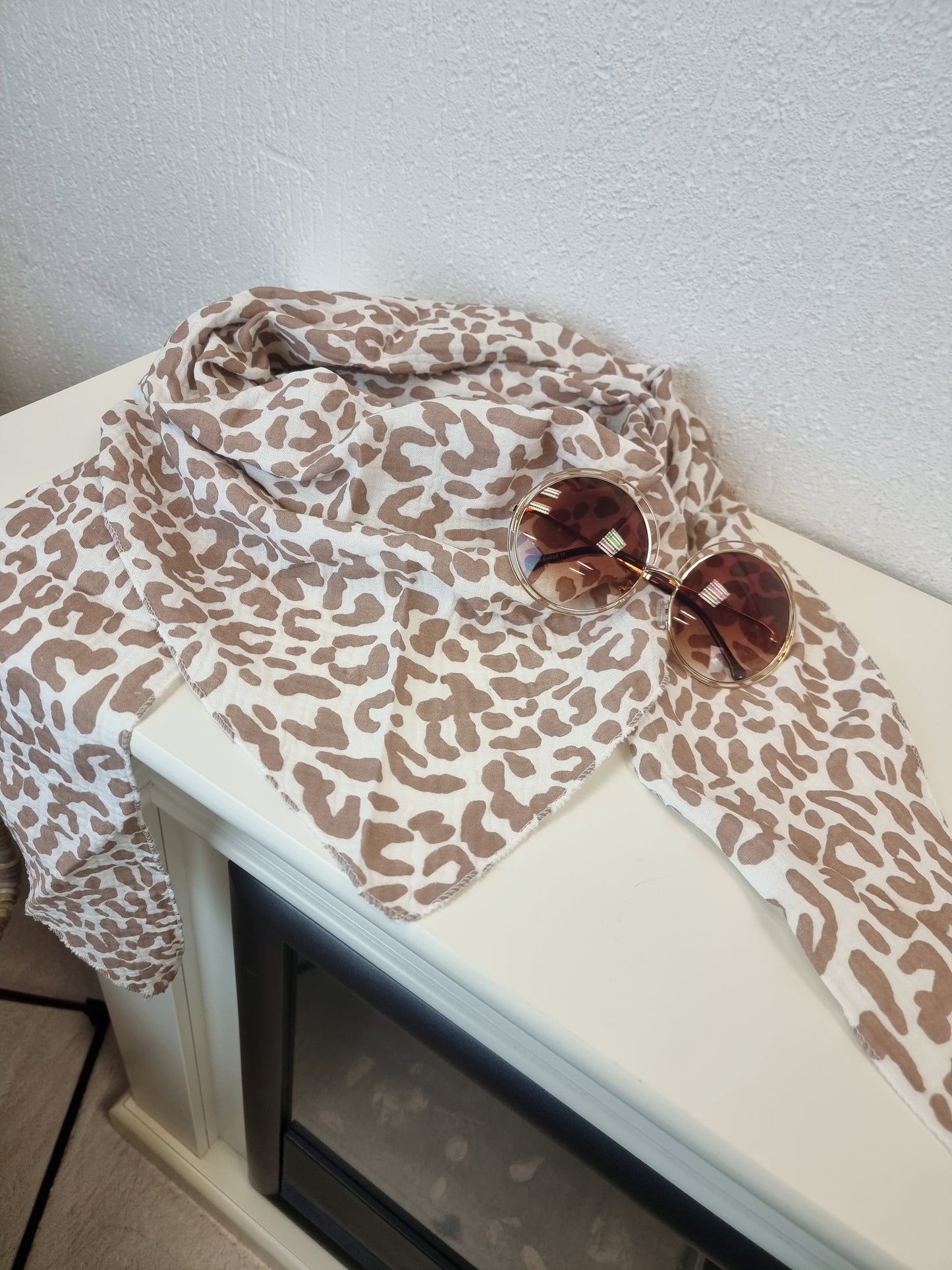 Dünnes Musselin-Dreieckstuch Leo in vielen verschiedenen Farben