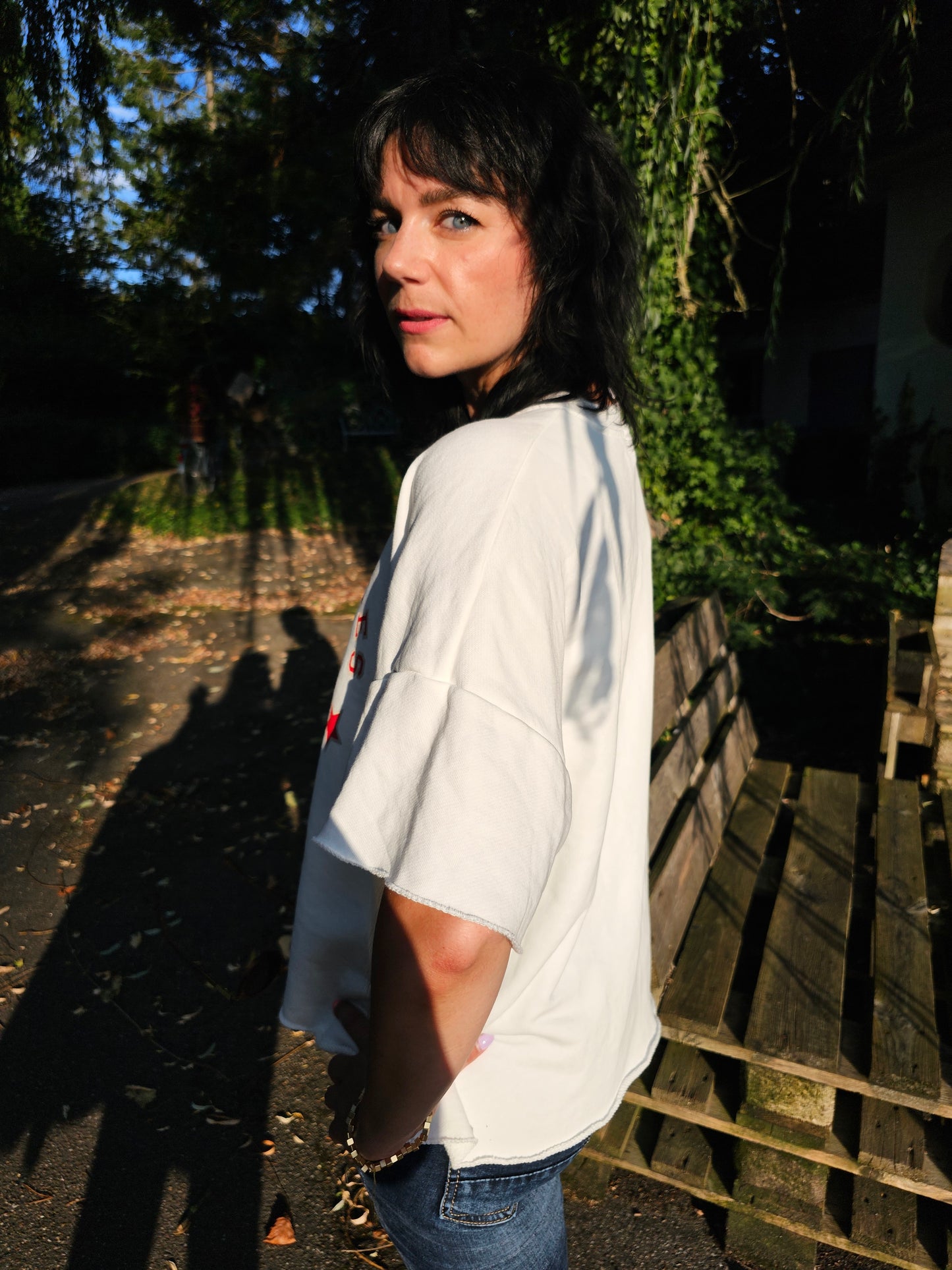 Sweat-Shirt Kurzarm "LA" in verschiedenen Farben