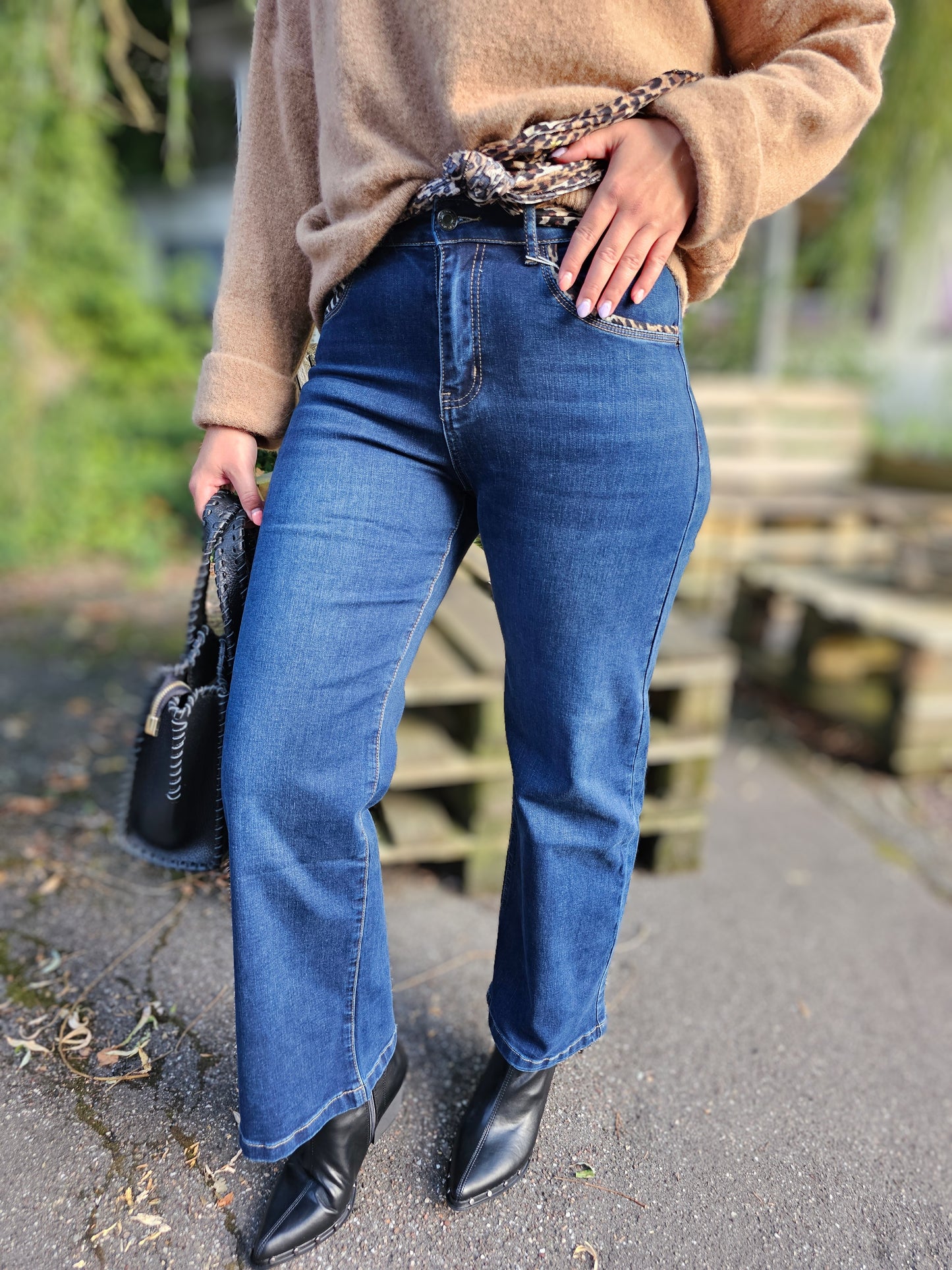 Jeans wide leg Leogürtel von Zac&Zoe nur noch XXL vorrätig