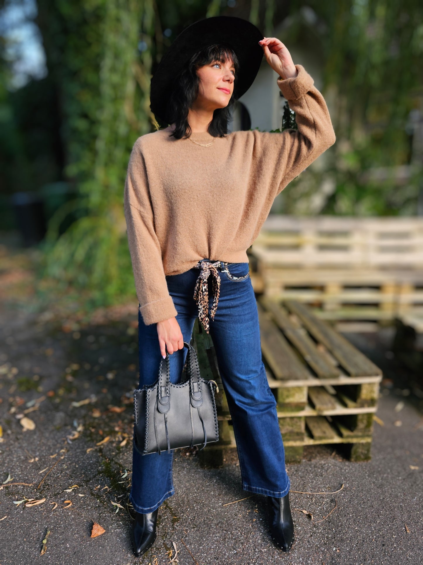 Jeans wide leg Leogürtel von Zac&Zoe nur noch XXL vorrätig