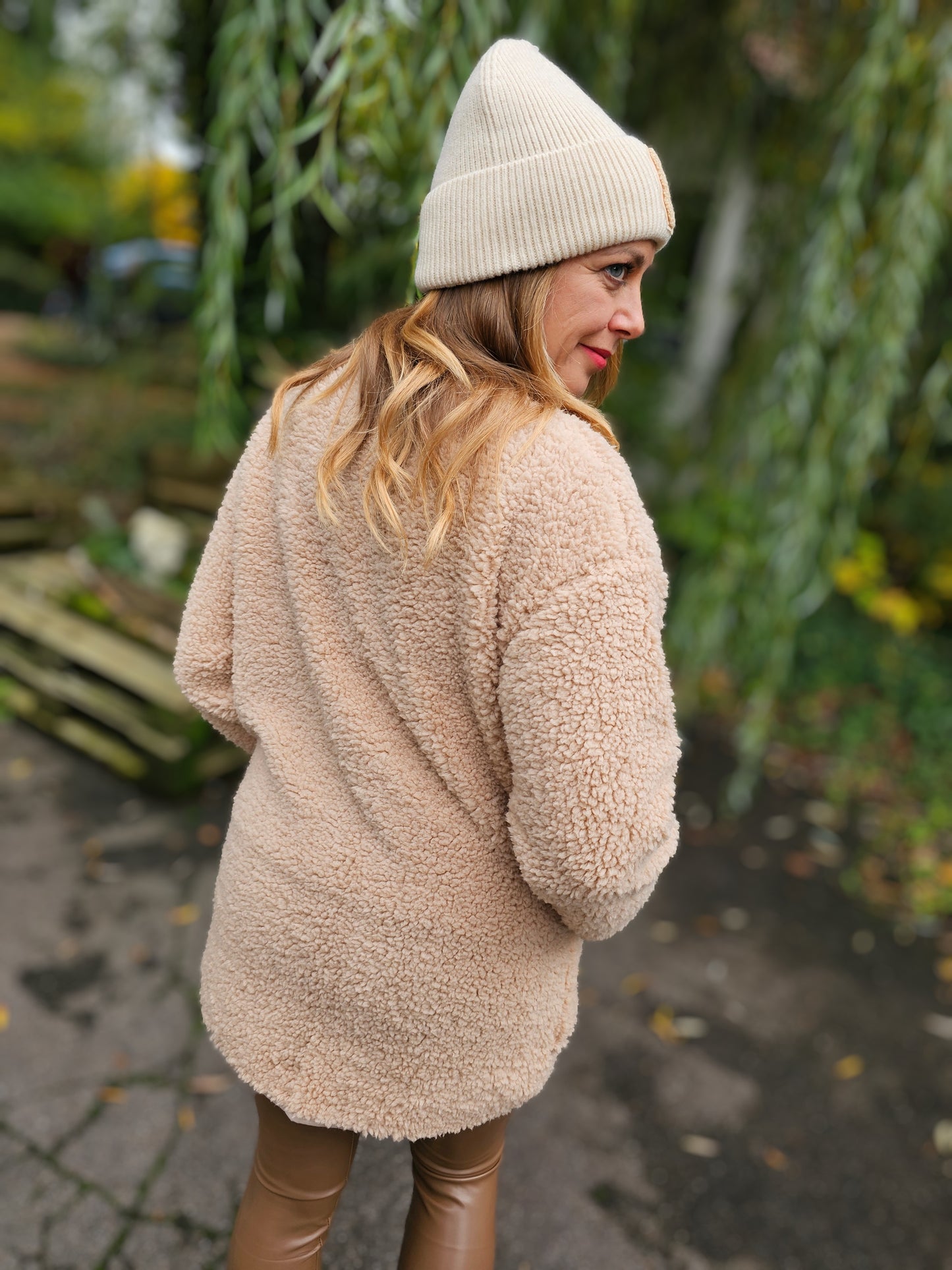 Teddyjacke in Schokobraun