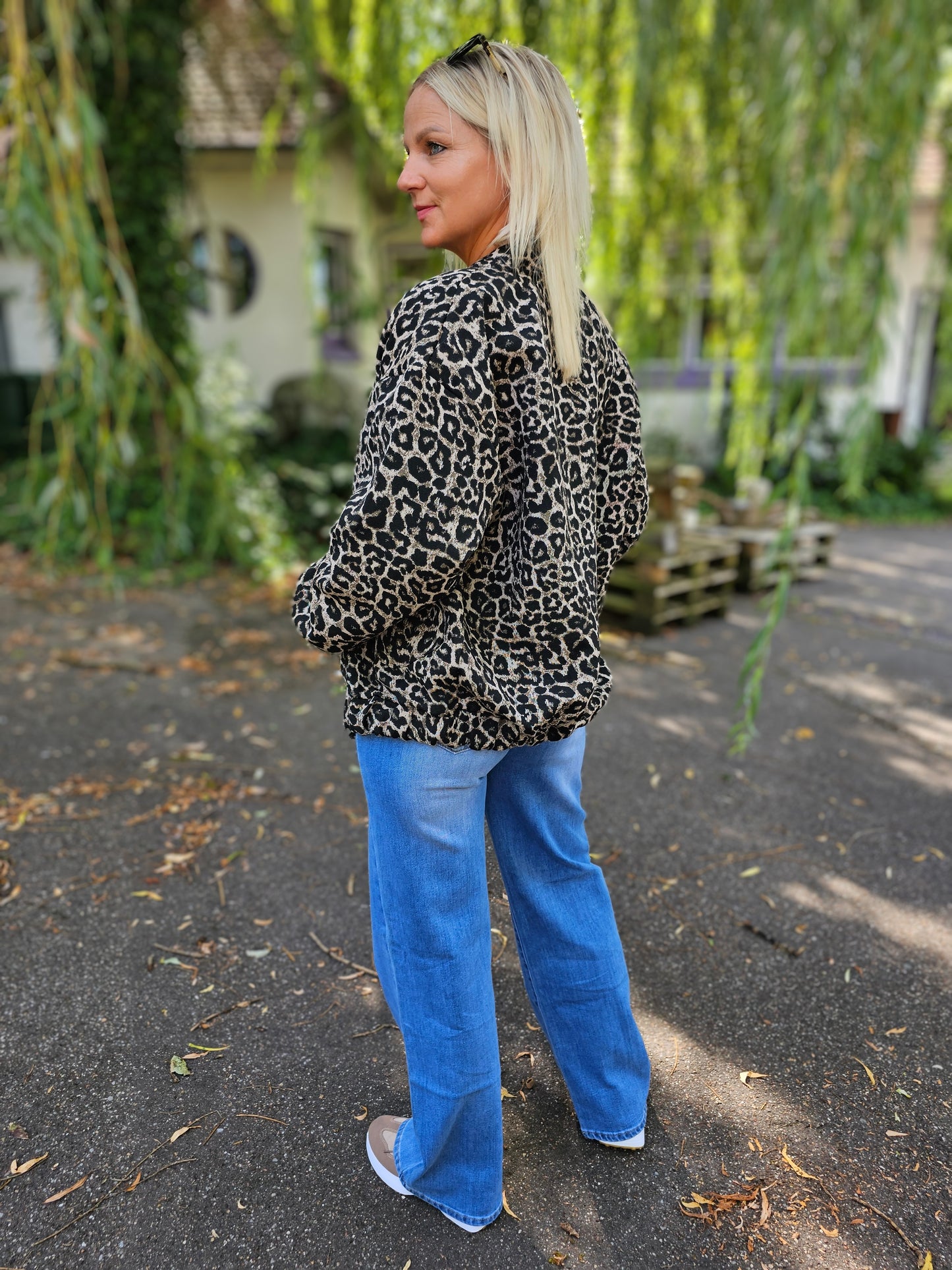 Bomberjacke Leo aus Jaquard-Material