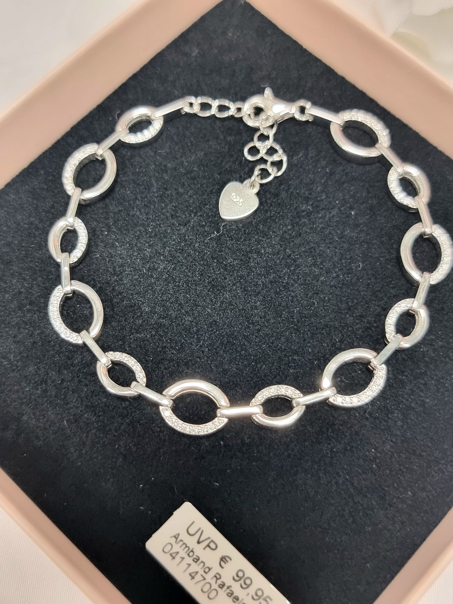 Silberarmband Sterling Silber mit funkelnden Zirkonia