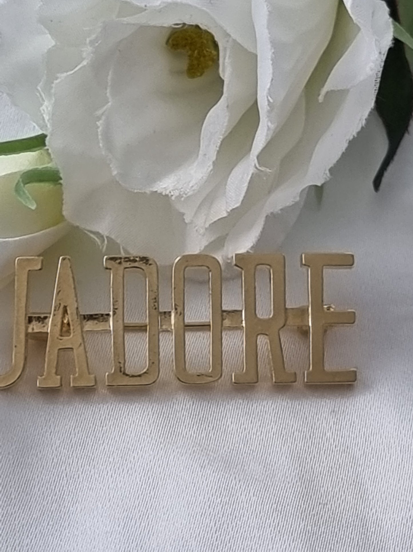 Edelstahlbrosche " Jardore " in Gold