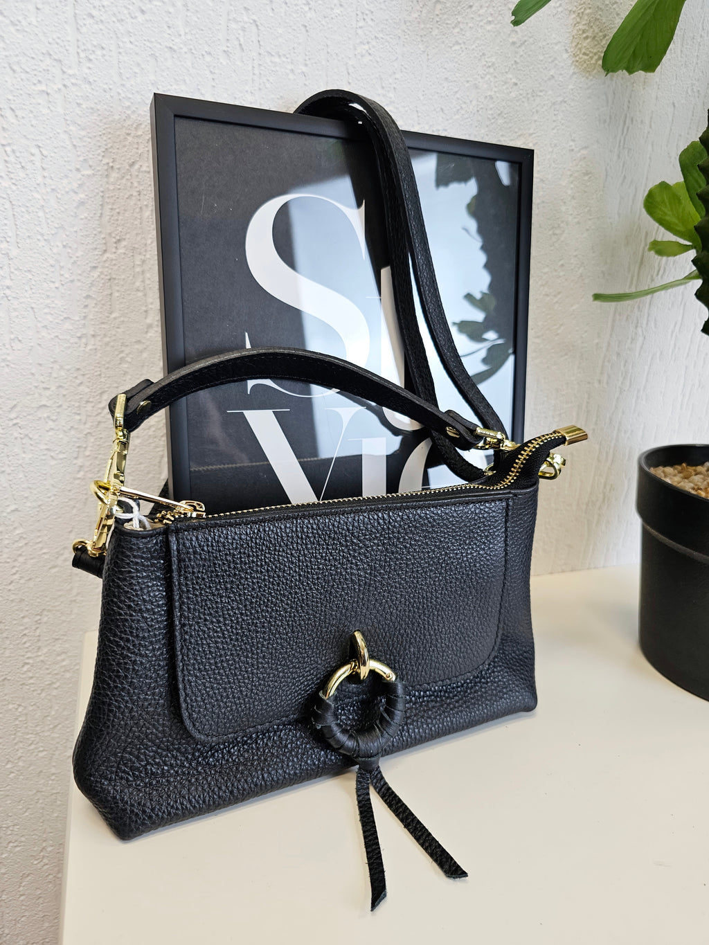 Handtasche / Umhängetasche  Echtleder in verschiedenen Farben