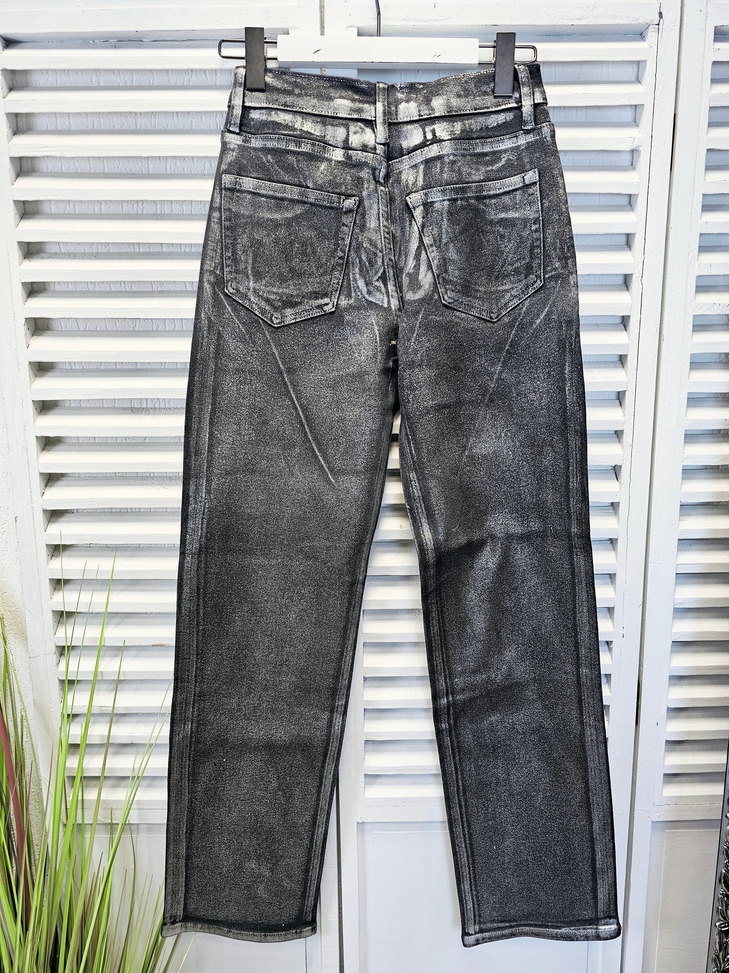 Grau-Silber mellierte Jeans Lumina