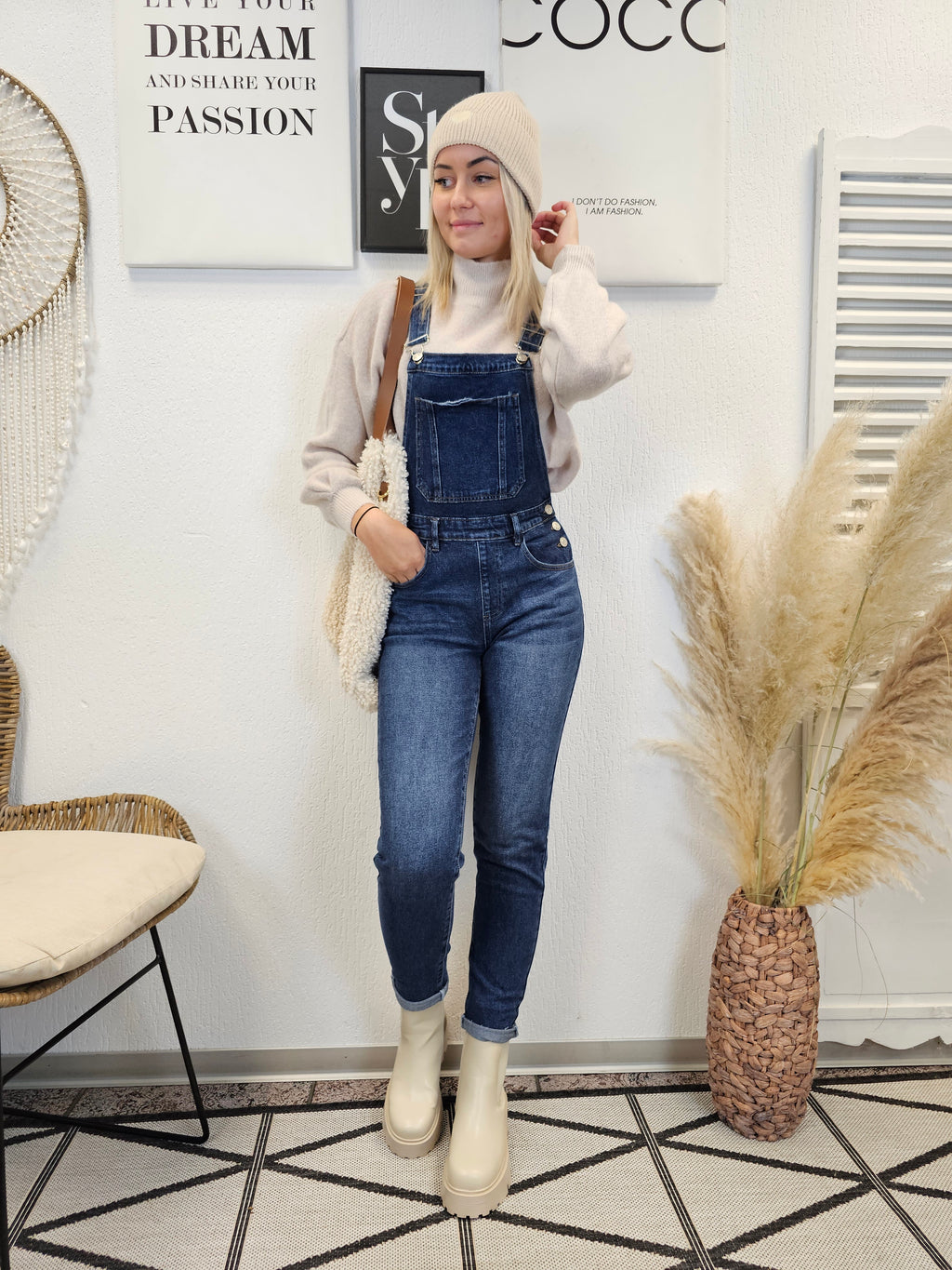 Jeans Latzhose