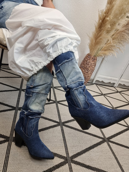 Jeans-Cowboystiefel