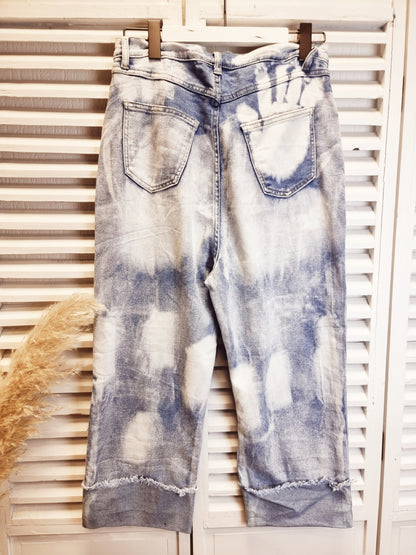Boyfriend-Jeans mit breitem Umschlag Sexy Woman H5068