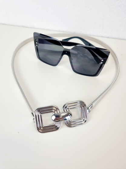 Taillen Metallgürtel in Silber und Gold