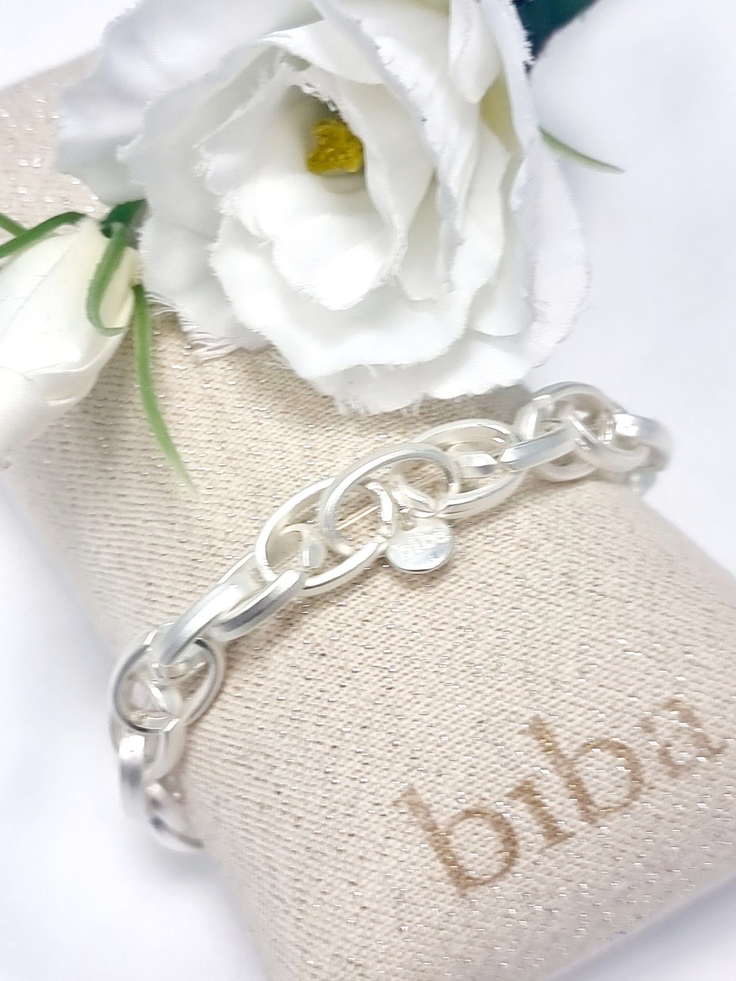 Armband Biba - Gliederkette Gold Matt und in Silber Matt