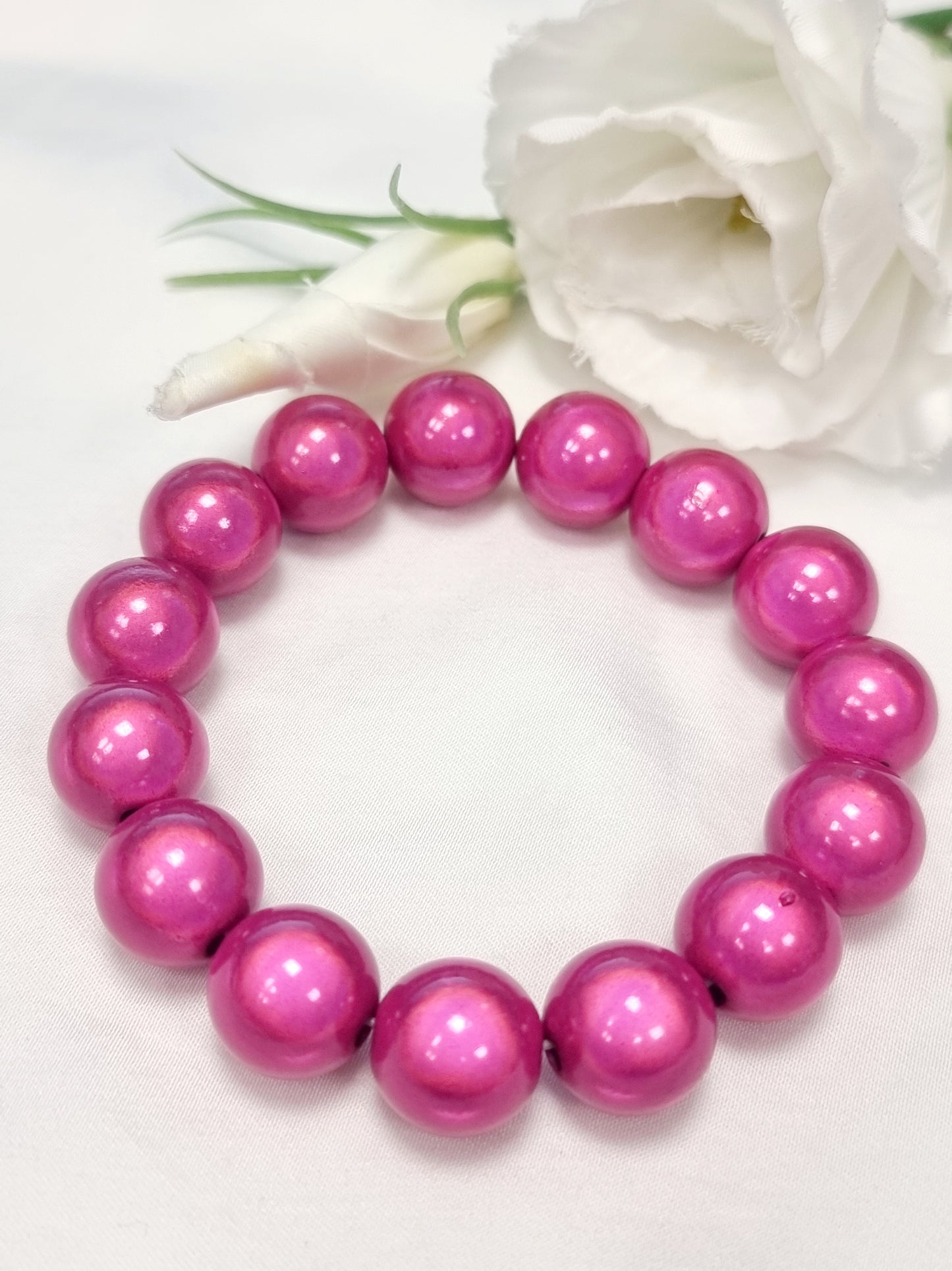 Perlenarmband Magic Pearls 14mm in 3 verschiedenen Farben