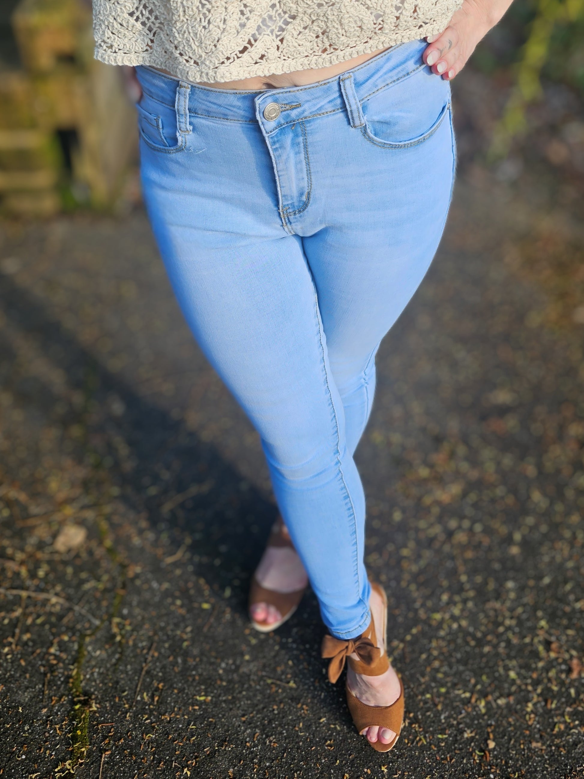 Damen Push - Up Jeans  - Skinny - Fit Röhrenjeans
