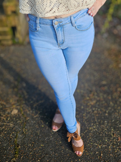 Damen Push - Up Jeans  - Skinny - Fit Röhrenjeans