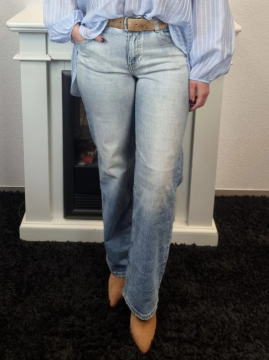 Jeans Wide Leg Washed Out Sexy Woman SW1415