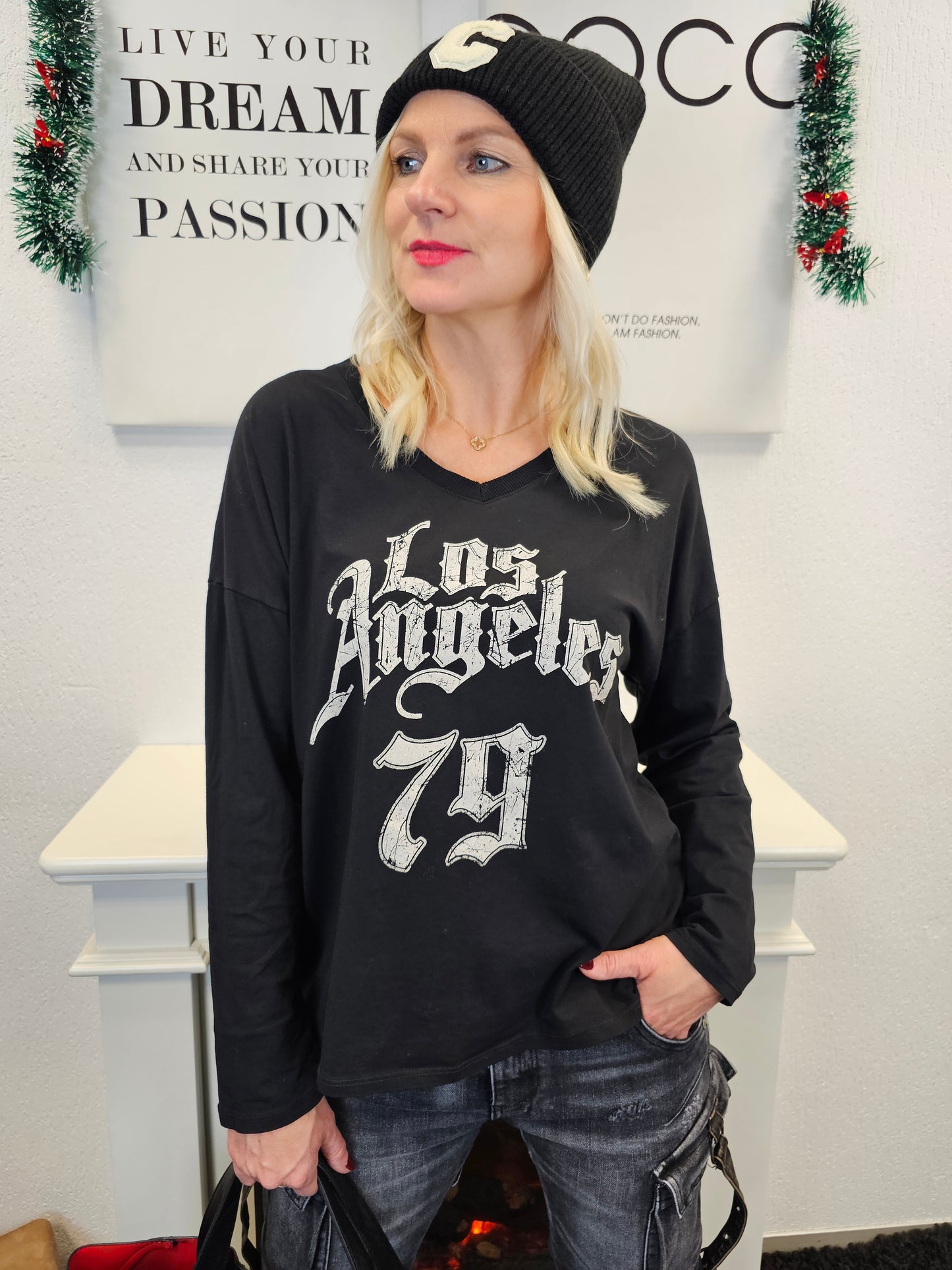 Langarmshirt in verschiedenen Farben "Los Angeles"