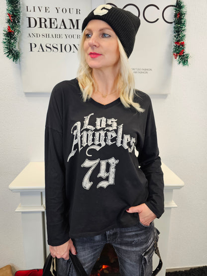Langarmshirt in verschiedenen Farben "Los Angeles"