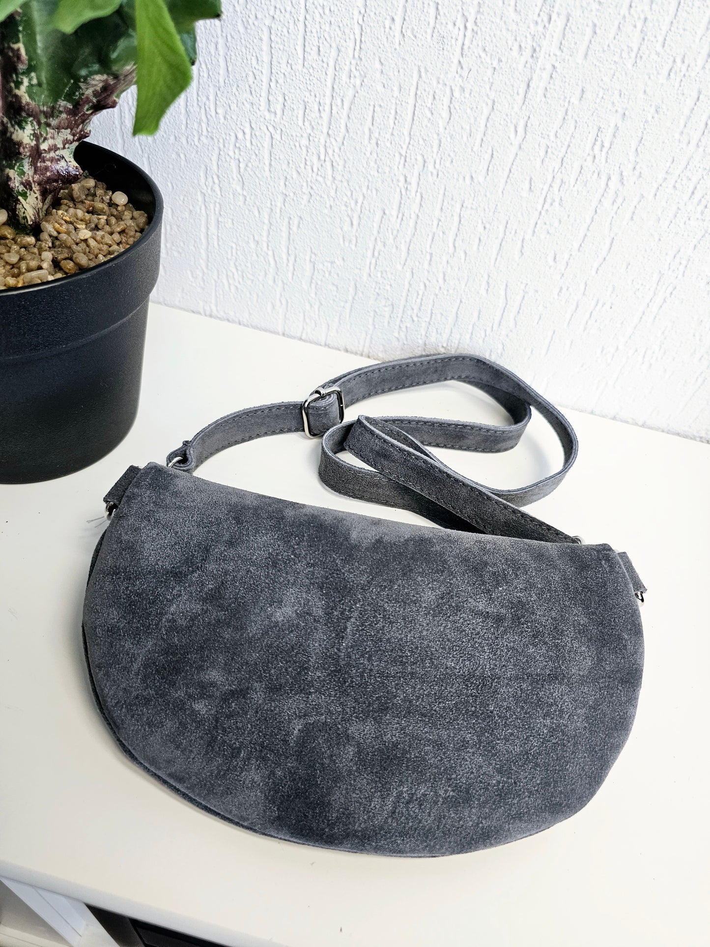 Wildleder Bauchtasche, Umhängetasche in verschiedenen Farben Größe 1