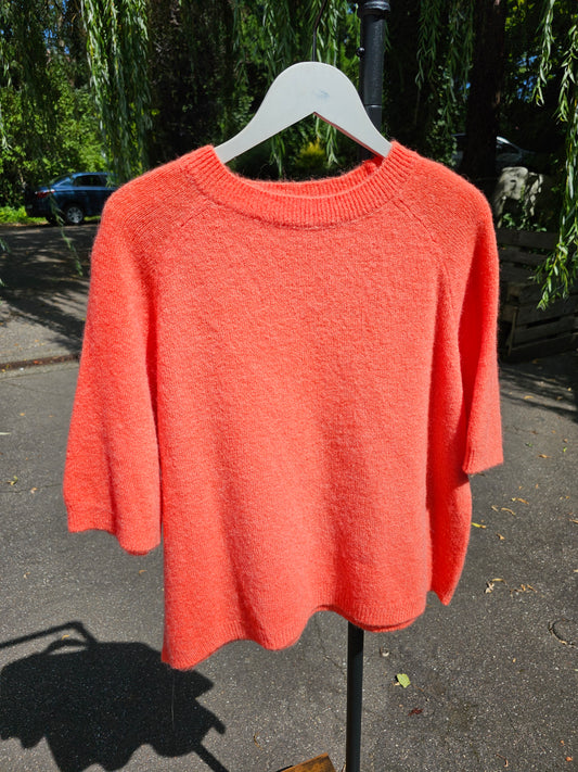 Pullover Halbarm Alpakawolle in verschiedenen Farben WASABI