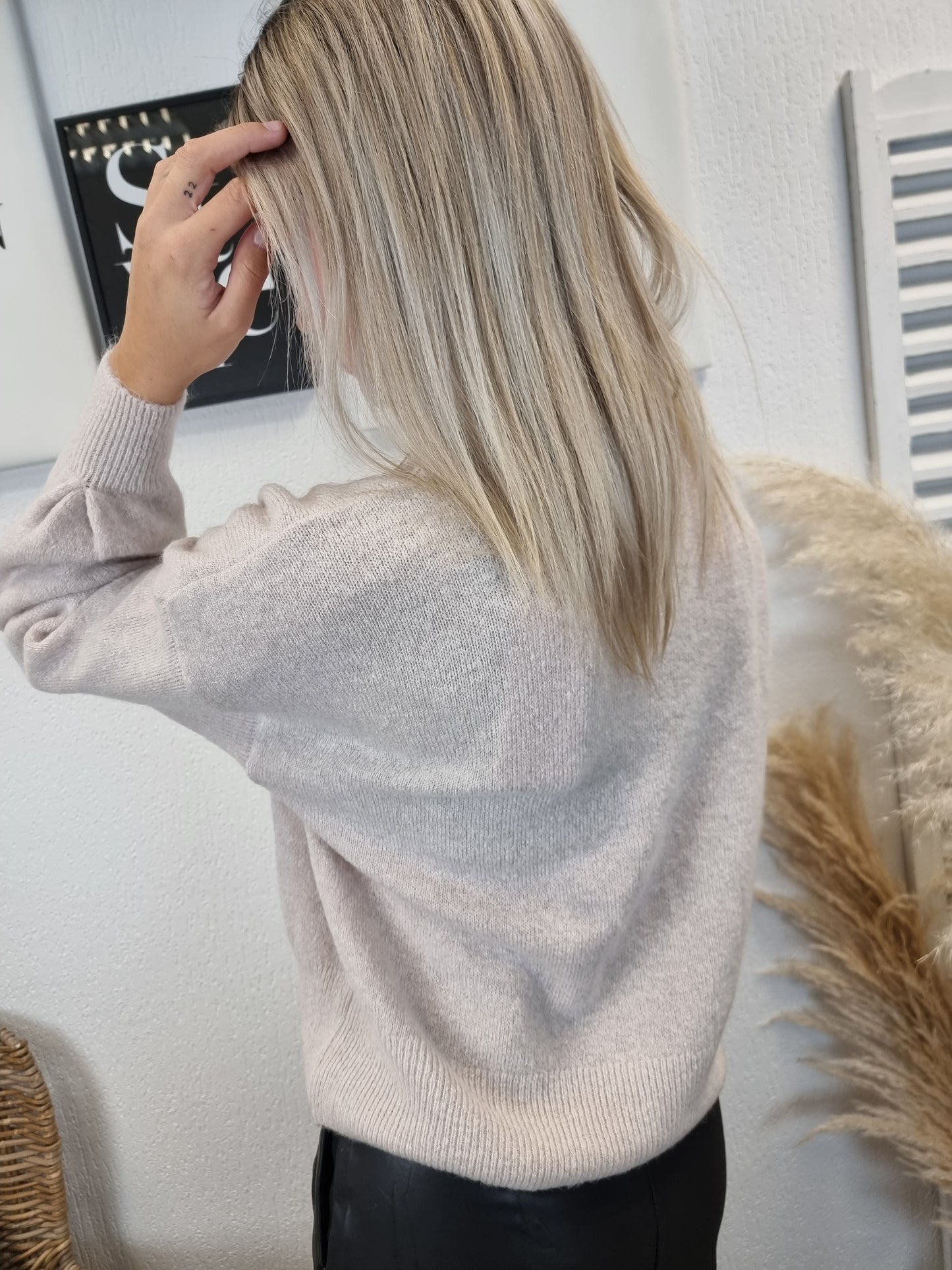 Stehkragen-Pulli Baby Alpaca kuschelweich in 2 verschiedenen Farben "Onesize"