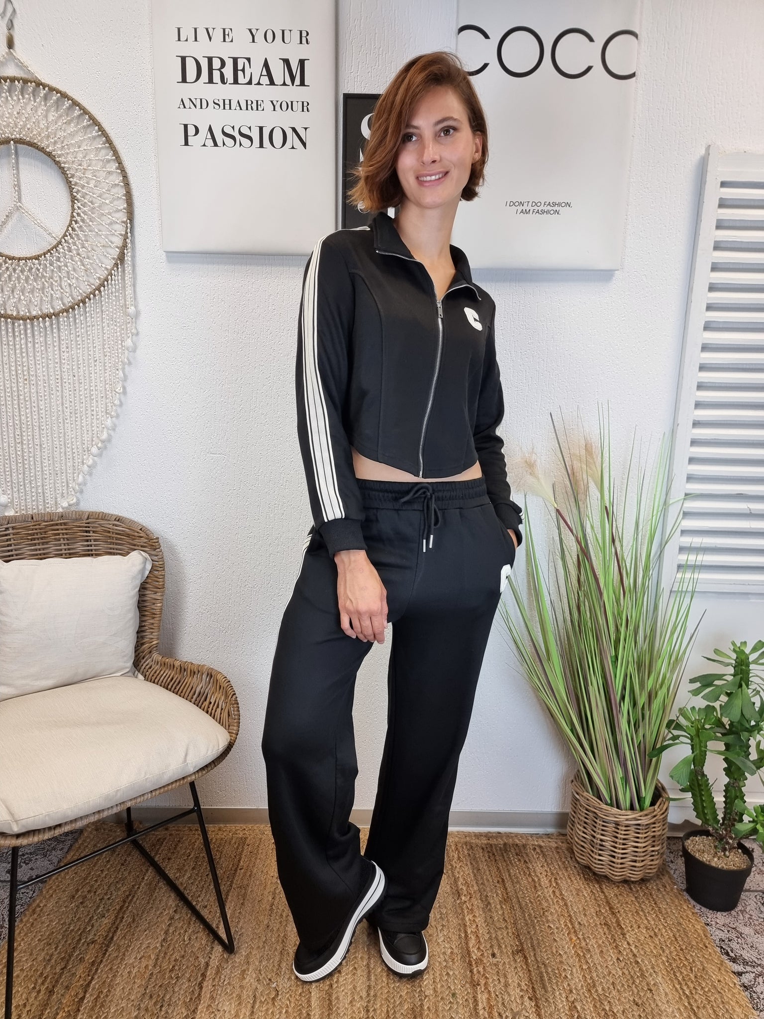 Sportlicher 2-Teiler mit Sweatjacke und Jogpants