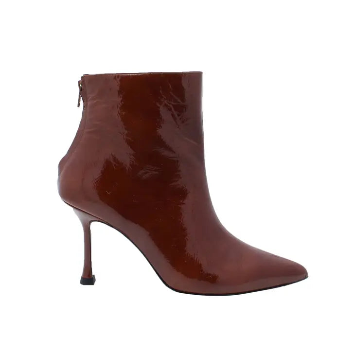 Edle Stiefelette in Fukushima Braun - Leder -
