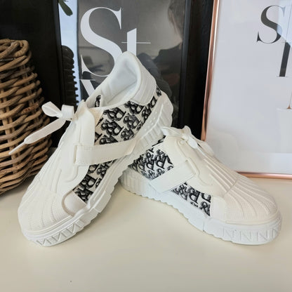Sneaker " Sophie " White and Letter