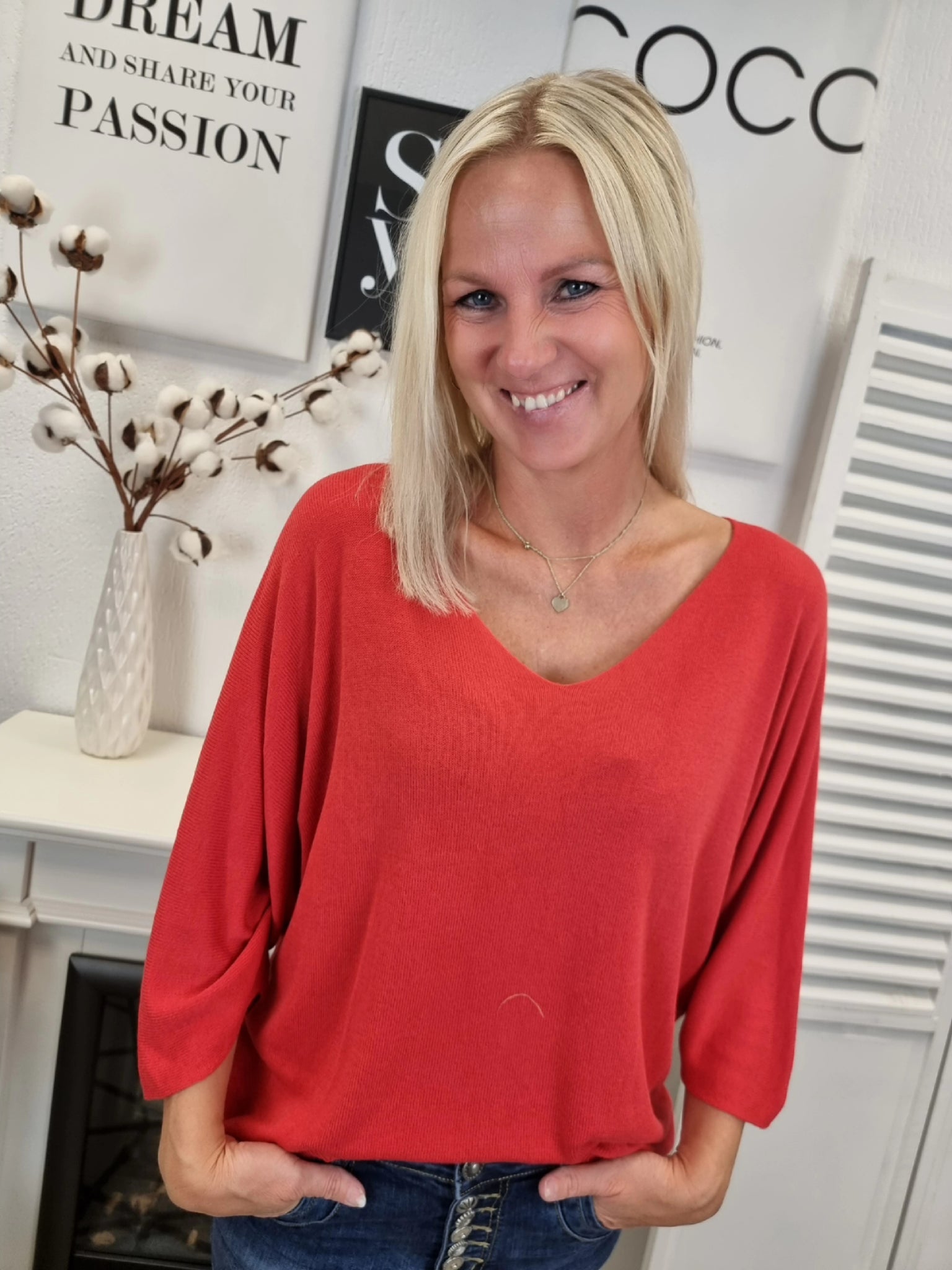 Leichter weicher Pulli in vielen Farben - Onesize -