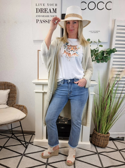 Elegante Jeans Bootcut mit ausgefranstem Bein Zac&Zoe  Megasale