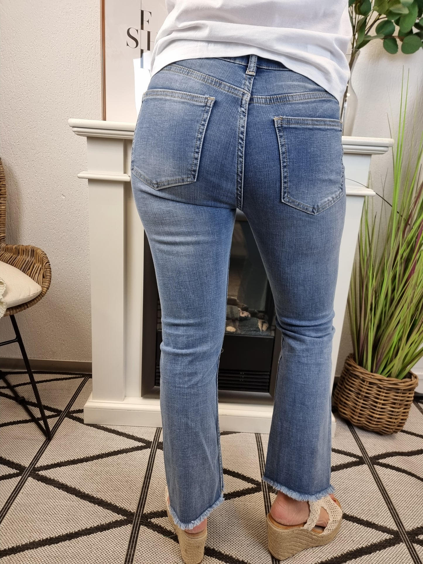 Elegante Jeans Bootcut mit ausgefranstem Bein Zac&Zoe  Megasale