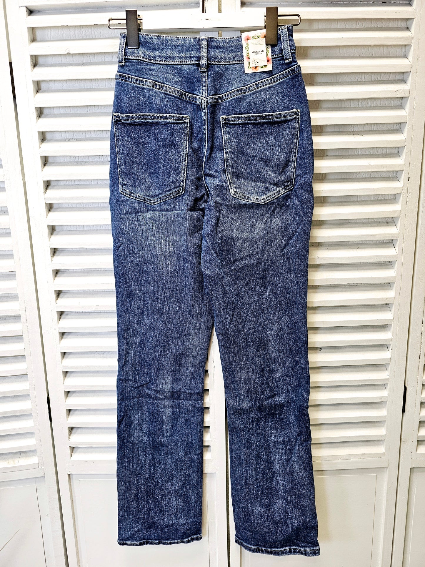 Destroyed Jeans mit geradem Bein Mozzaar C15200